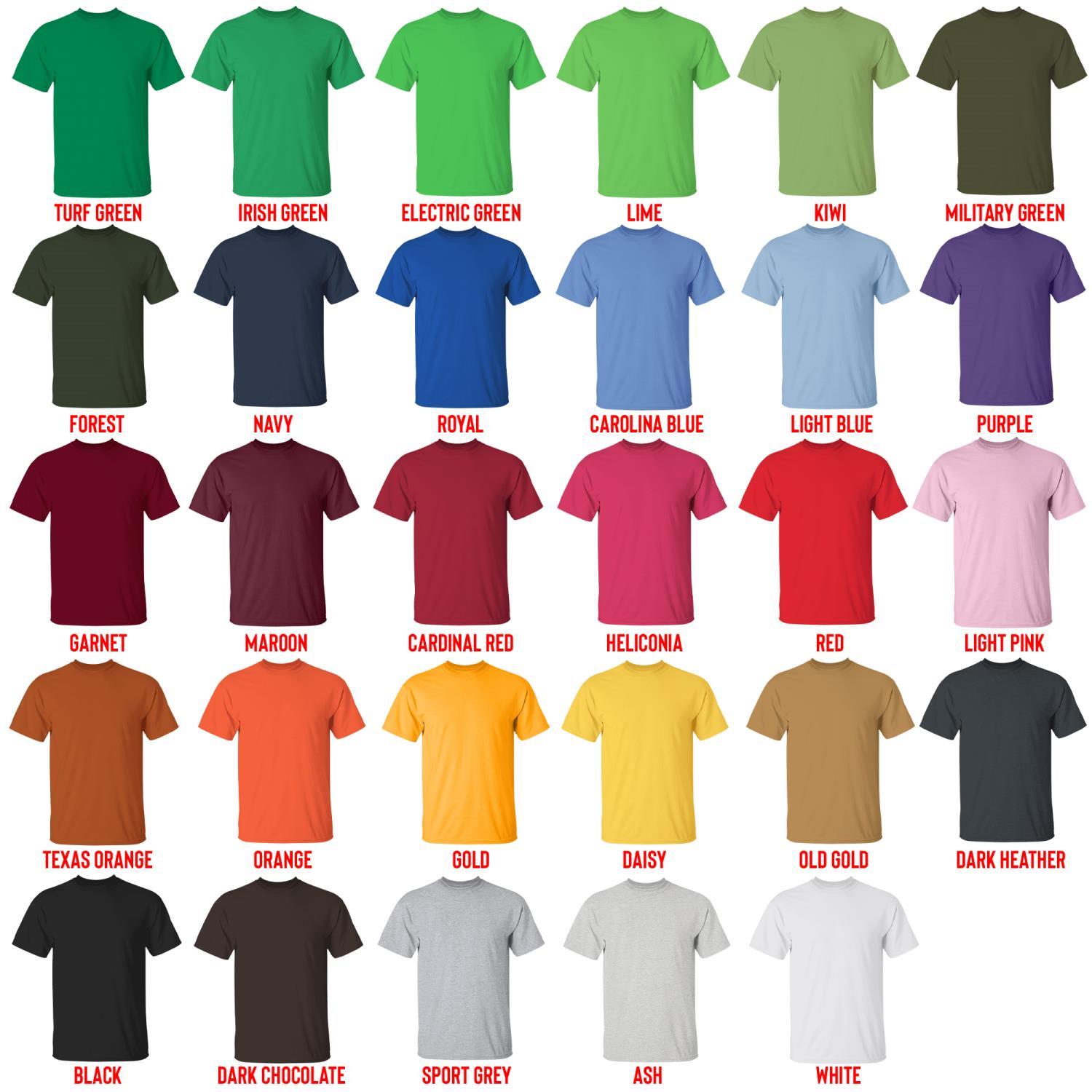 t shirt color chart - Rottweiler Gifts