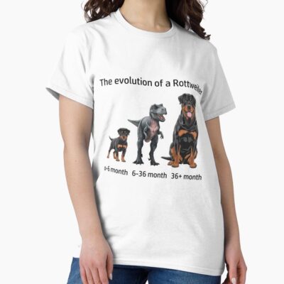 The Evolution Of A Rottweiler Funny Dog T-shirt