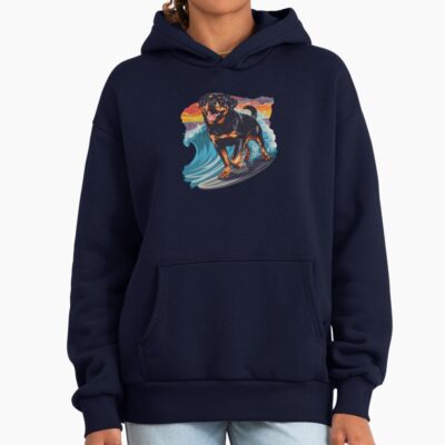 Surfing Rottweiler Hoodie