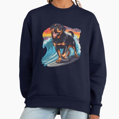 Surfing Rottweiler Sweatshirt