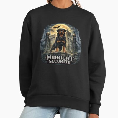 Midnight Security Rottweiler Halloween Haunted House Dog Sweatshirt