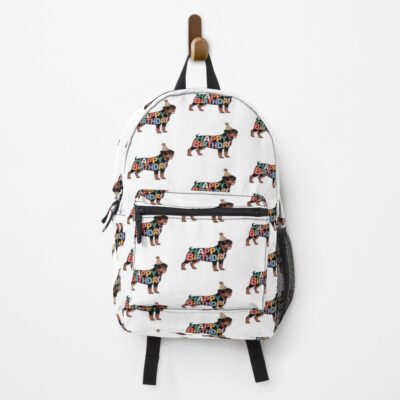 Rottweiler Happy Birthday Silhouette Backpack