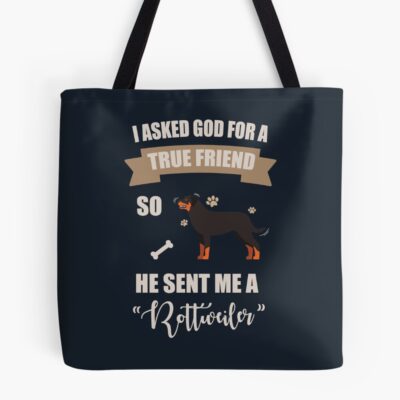 I Love My Rottweiler God Sent Tote Bag
